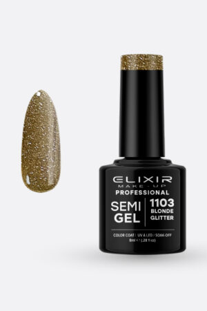 Elixir SemiGel 1103 Blonde Glitter 8ml geelilakka